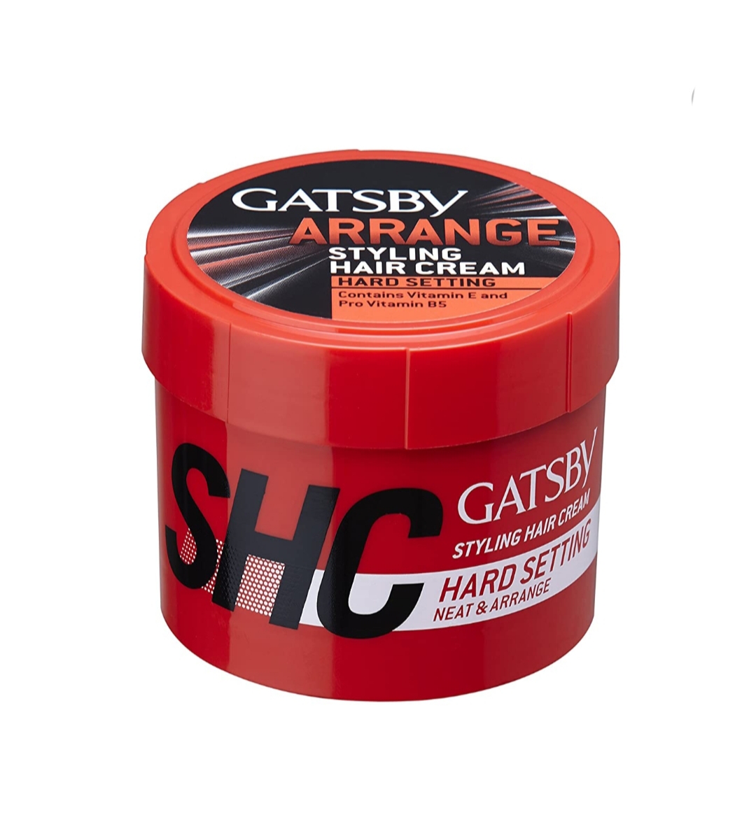 فراورده های حالت دهنده ،نرم کننده وتثبیت کننده آرایش مو (کرمها ، لوسیونها وروغنها) GATSBY Hair Cream hard Setting 125gm