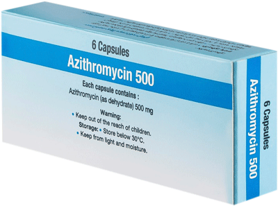 آزیترومایسین  500mg کپسول خوراکی