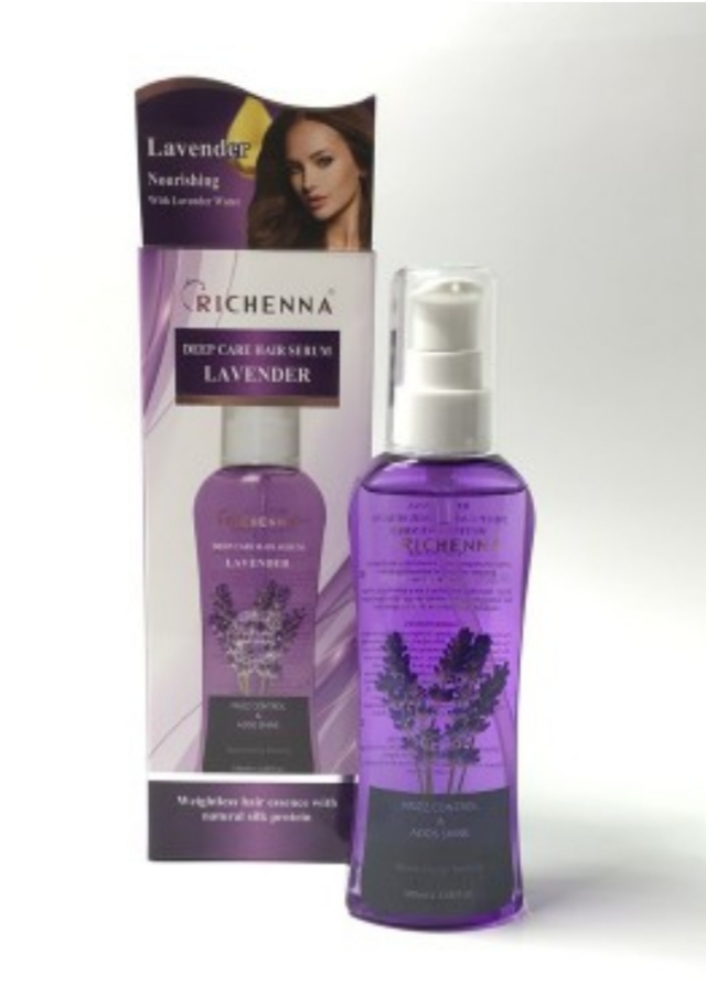 فراورده های حالت دهنده ،نرم کننده وتثبیت کننده آرایش مو (کرمها ، لوسیونها وروغنها) RICHENNA Deep Care Hair Serum Lavendero