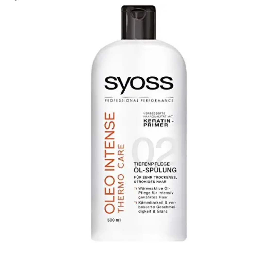 فراورده های حالت دهنده ،نرم کننده وتثبیت کننده آرایش مو (کرمها ، لوسیونها وروغنها) SYOSS Oleo Intense in Depth Care Oil Conditioner