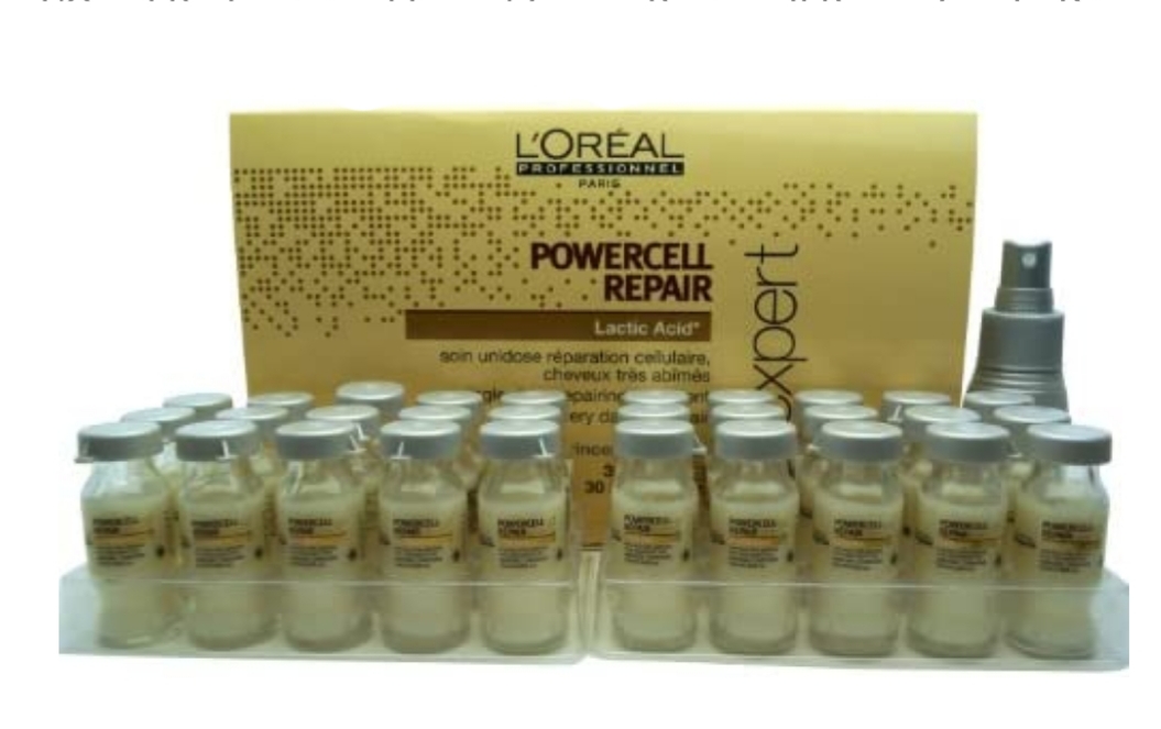 فراورده های حالت دهنده ،نرم کننده وتثبیت کننده آرایش مو (کرمها ، لوسیونها وروغنها) L'OREAL PROFESSIONNEL Serie Expert Power Cell Repair Single Dose Repairing Treatment For Very Damaged Hair