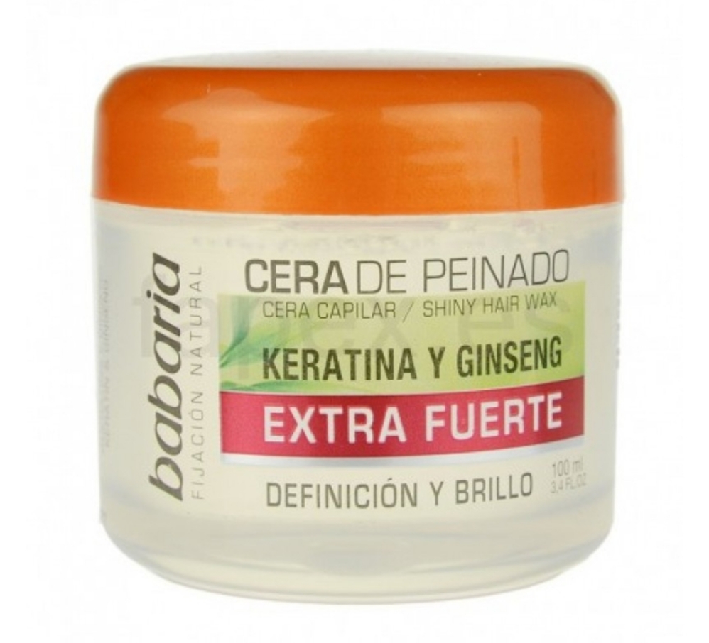 فراورده های حالت دهنده ،نرم کننده وتثبیت کننده آرایش مو (کرمها ، لوسیونها وروغنها) BABARIA Shiny Hair Wax ( Cera De Peinado Keratina Y Ginseng