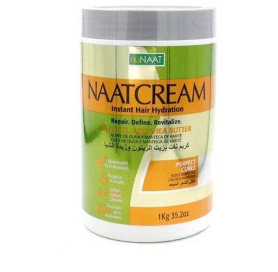 فراورده های حالت دهنده ،نرم کننده وتثبیت کننده آرایش مو (کرمها ، لوسیونها وروغنها) NUNAAT Naatcream hair CreamShea Butter