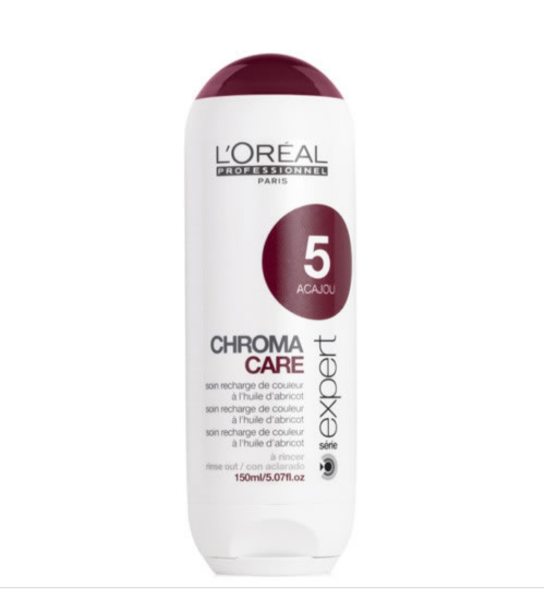 فراورده های حالت دهنده ،نرم کننده وتثبیت کننده آرایش مو (کرمها ، لوسیونها وروغنها) L'OREAL PROFESSIONNEL Serie Expert Chroma Care Colour Refresh Care With Apricot Oil Marron Chaud