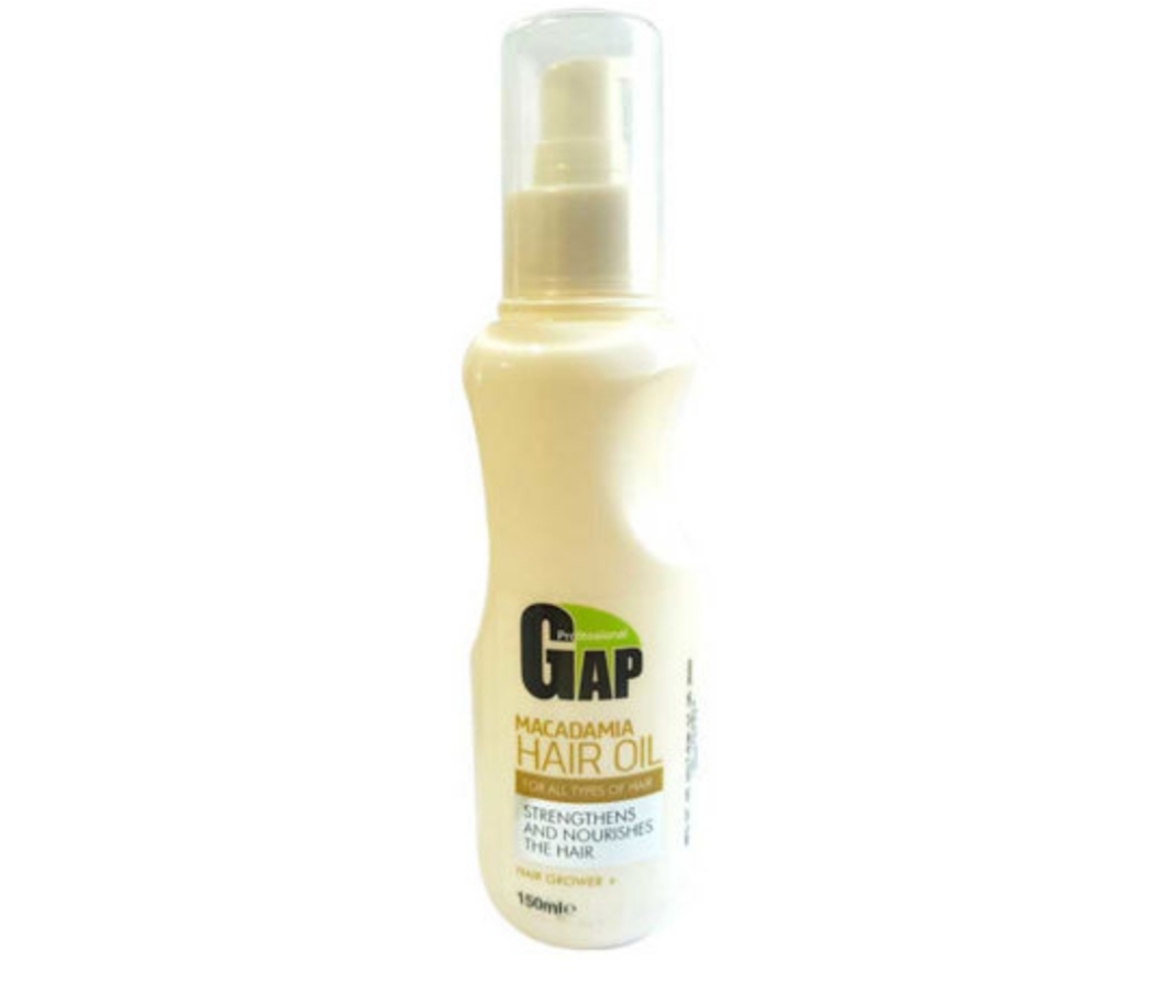 فراورده های حالت دهنده ،نرم کننده وتثبیت کننده آرایش مو (کرمها ، لوسیونها وروغنها) GAP Macadamia Hair Oil for all types of hair