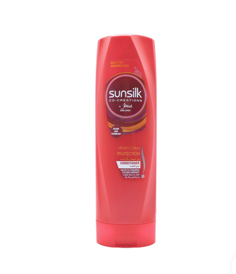 فراورده های حالت دهنده ،نرم کننده وتثبیت کننده آرایش مو (کرمها ، لوسیونها وروغنها) SUNSILK Color Protection Conditioner 350ML