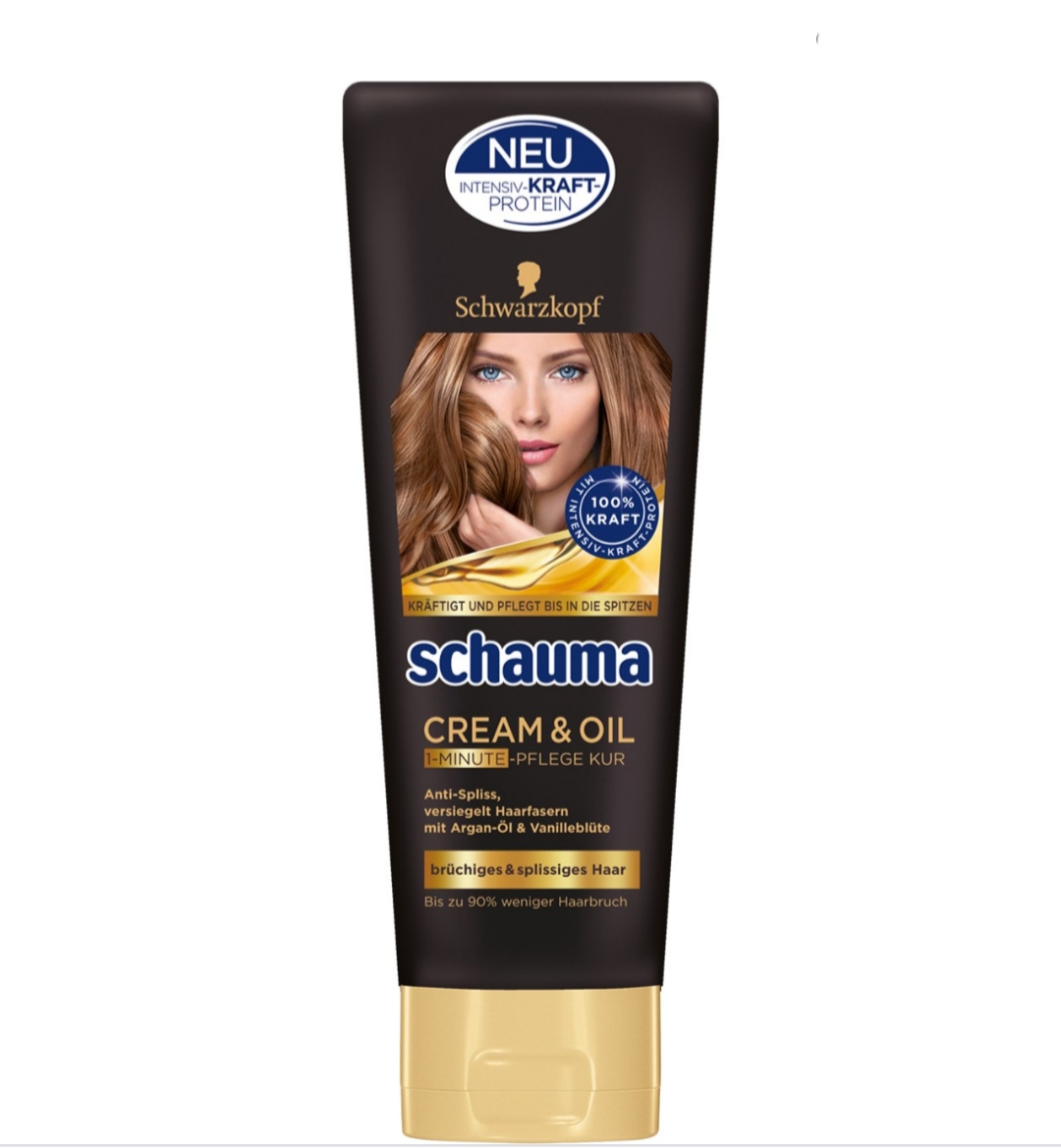 فراورده های حالت دهنده ،نرم کننده وتثبیت کننده آرایش مو (کرمها ، لوسیونها وروغنها) SCHAUMA One Minute Oil Intense Treatment