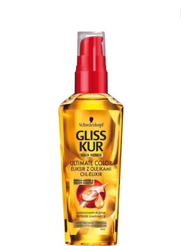 فراورده های حالت دهنده ،نرم کننده وتثبیت کننده آرایش مو (کرمها ، لوسیونها وروغنها) GLISS Treatments Ultimate color Oil
