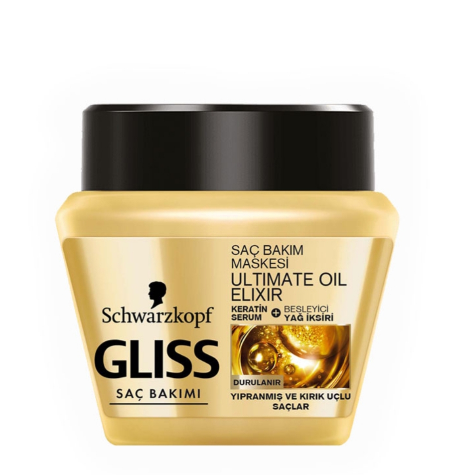 فراورده های حالت دهنده ،نرم کننده وتثبیت کننده آرایش مو (کرمها ، لوسیونها وروغنها) GLISS TREATMENT JAR ULTIMATE OIL ELIXIR