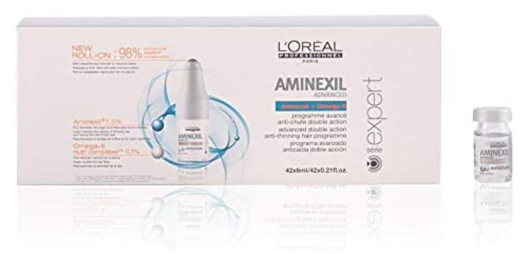 فراورده های حالت دهنده ،نرم کننده وتثبیت کننده آرایش مو (کرمها ، لوسیونها وروغنها) L'OREAL PROFESSIONNEL Serie Expert Aminexil Advanced Double Action Anti Hair Loss Programme For Professional Use 42*6