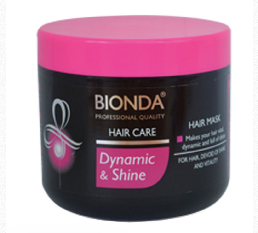 فراورده های حالت دهنده ،نرم کننده وتثبیت کننده آرایش مو (کرمها ، لوسیونها وروغنها) BIONDA HAIR MASK HAIR CARE DYNAMIC & SHINE