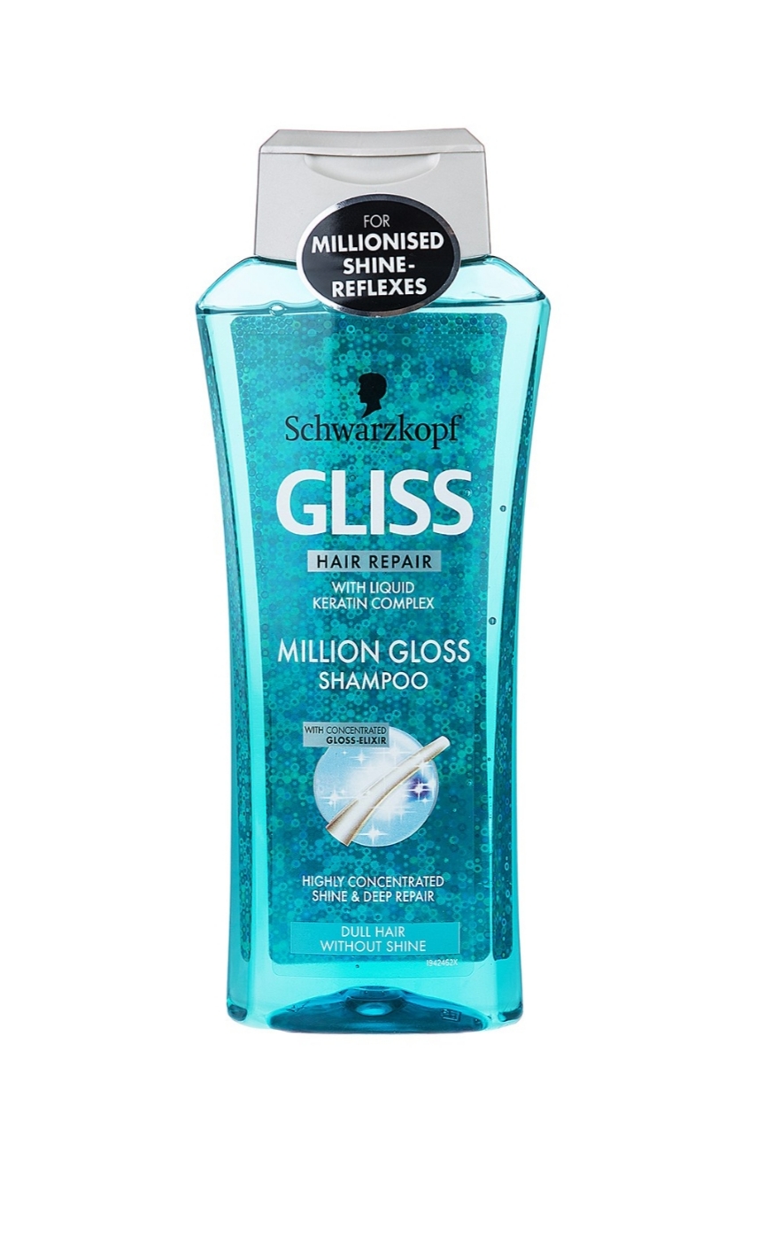 فراورده های حالت دهنده ،نرم کننده وتثبیت کننده آرایش مو (کرمها ، لوسیونها وروغنها) GLISS Million gloss conditionerPACKAGING 1