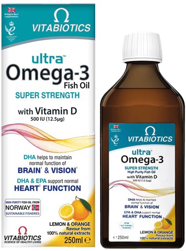 اولترا اُمگا-3 با ویتامین د 250 میلی لیتر شربت