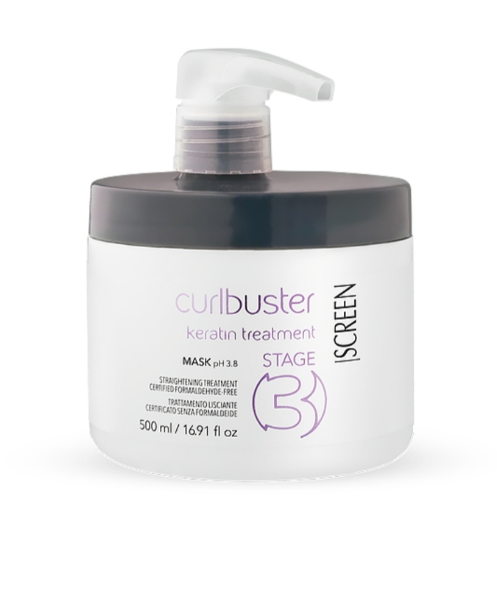 فراورده های حالت دهنده ،نرم کننده وتثبیت کننده آرایش مو (کرمها ، لوسیونها وروغنها) SCREEN Curl Buster Keratin Treatment – Stage 3 Mask