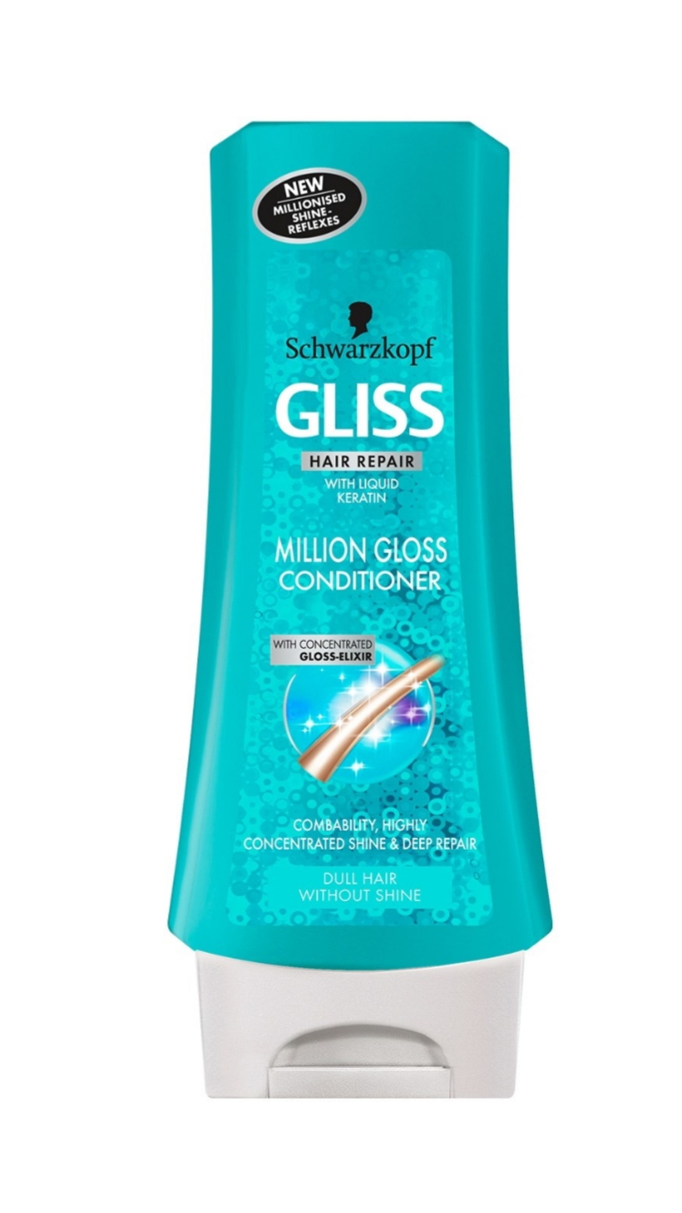 فراورده های حالت دهنده ،نرم کننده وتثبیت کننده آرایش مو (کرمها ، لوسیونها وروغنها) GLISS Million Gloss express repair conditioner packaging 01