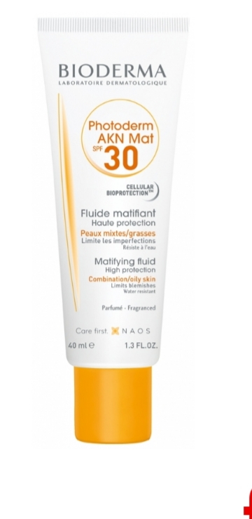 فراورده های برای حمام آفتاب BIODERMA PHOTODERM AKN MAT SPF30 MATIFYING FLUID