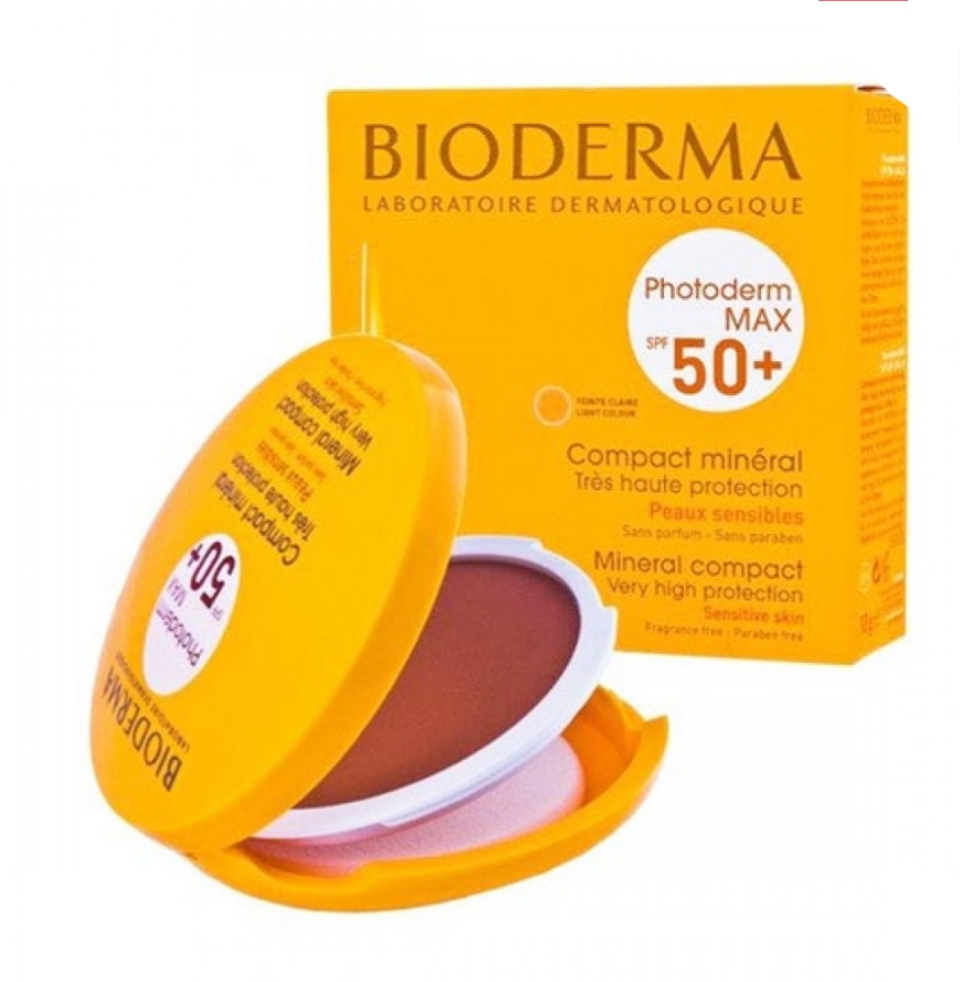 فراورده های برای حمام آفتاب BIODERMA PHOTODERM MAX SPF50+ MINERAL COMPACT LIGHT COLOR
