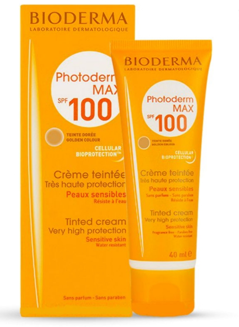 فراورده های برای حمام آفتاب BIODERMA PHOTODERM MAX CREAM SPF100 (GOLDEN COLOR)
