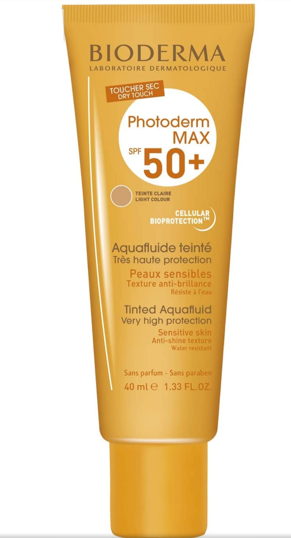 فراورده های برای حمام آفتاب BIODERMA PHOTODERM MAX AQUAFLUIDE SPF50+ (LIGHT COLOR)