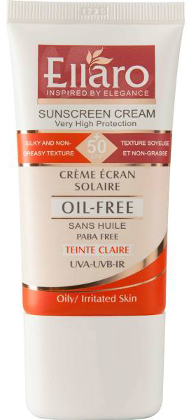 کرم ضد آفتاب فاقد چربی +SPF 50 بژ روشن