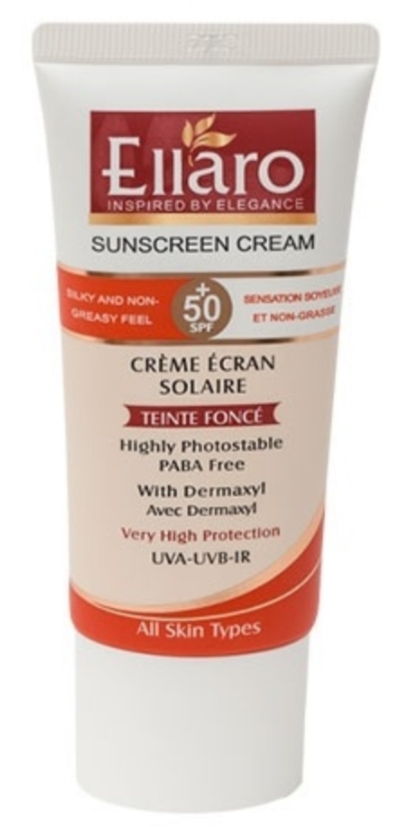 فراورده های برای حمام آفتاب ELLARO sunscreen cream oli free natural beige spf 50 paraben free