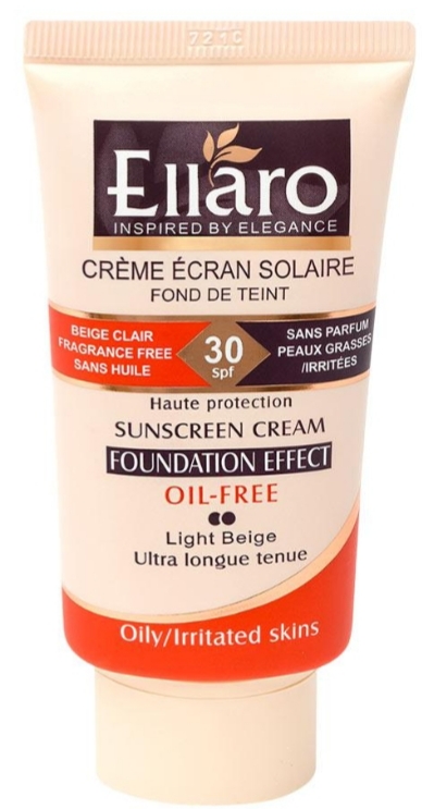 کرم پودر ضد آفتاب فاقد چربی با SPF 30 (رنگ بژ روشن)