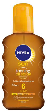 اسپری روغن برنزه کننده  ۲۰۰ml SPF6