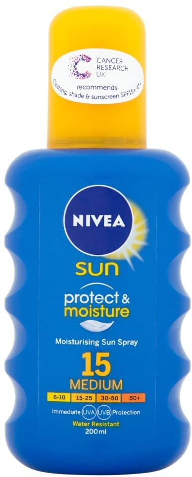 اسپری ضدآفتاب با SPF 15