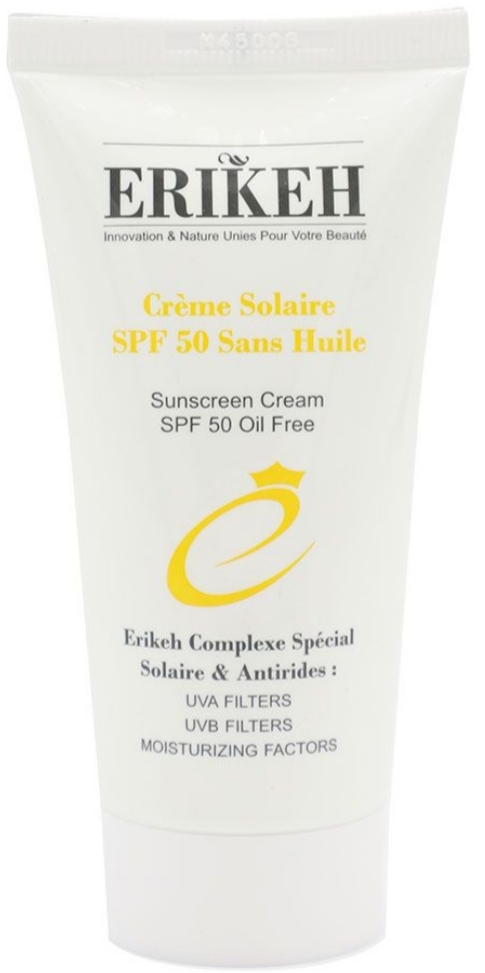 کرم ضد آفتاب فاقد چربی SPF50 اریکه ( بی رنگ ) ۵۰میلی