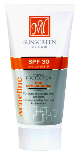 کرم محافظ آفتاب برای پوست های دارای آکنه با SPF 30
