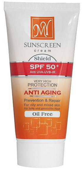 کرم محافظ آفتاب SPF 50+ فاقدچربی ضد چروک